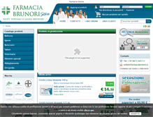 Tablet Screenshot of farmaciabrunori.it